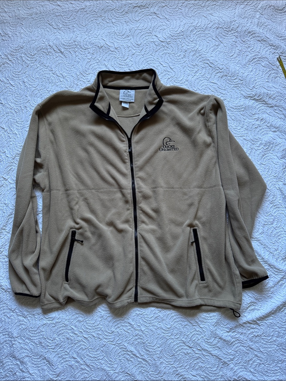 Ducks Unlimited Men's Tan Performance Fleece Jacket